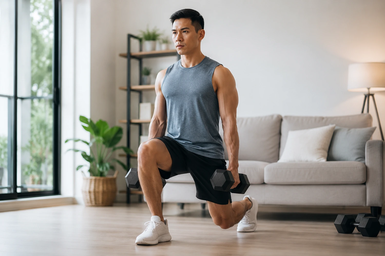 Dumbbell-Only Home Workout Plan for Strength and Muscle