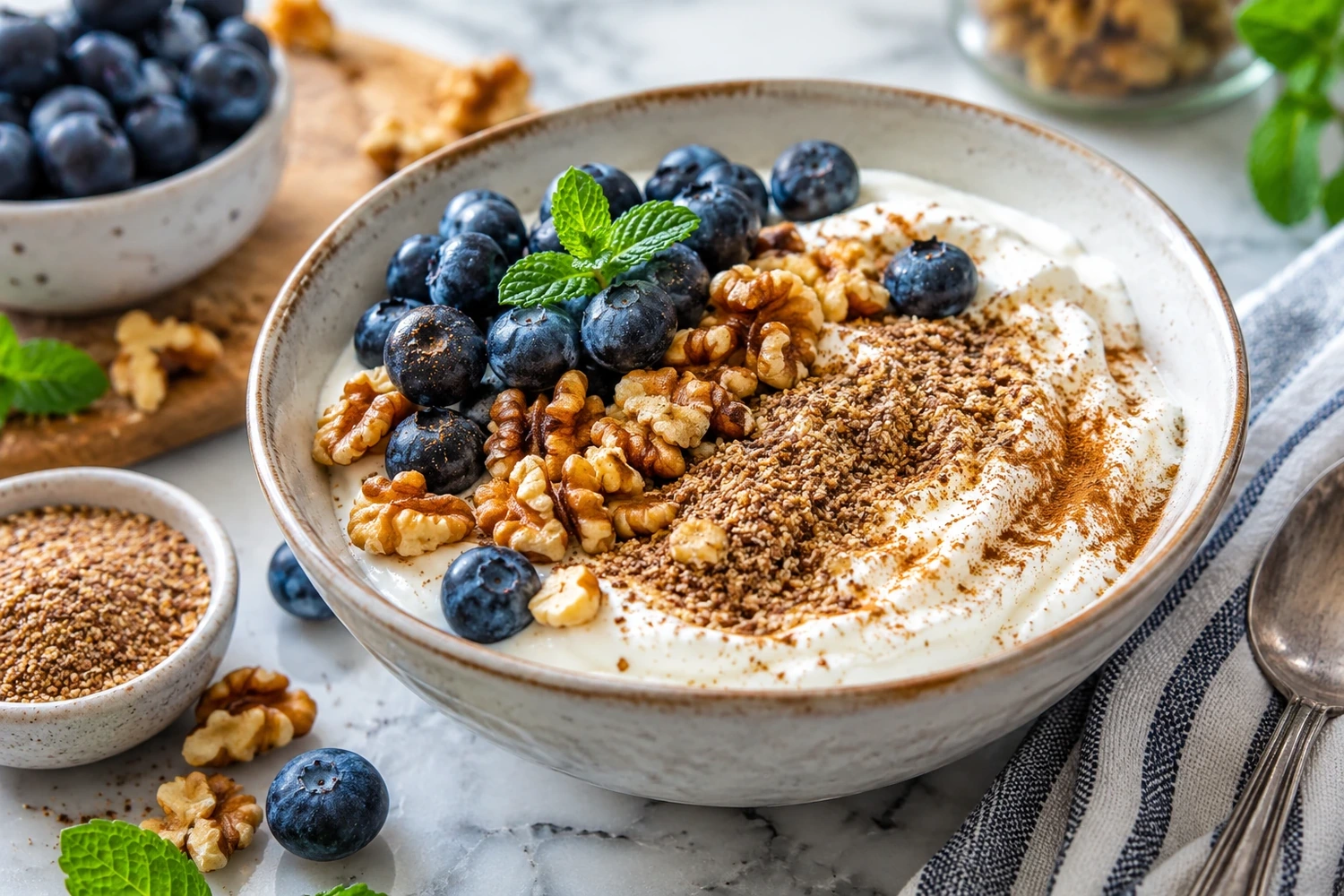 Cherry Chia Overnight Oats with Walnuts