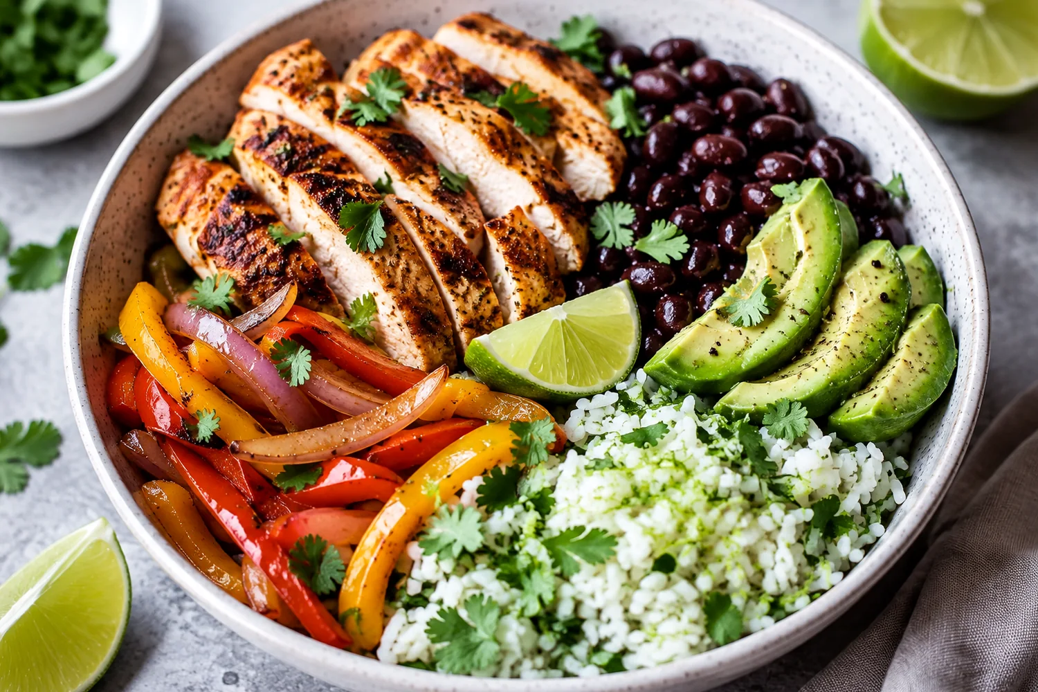 Gochujang Chicken Roasted Vegetable Farro Bowl