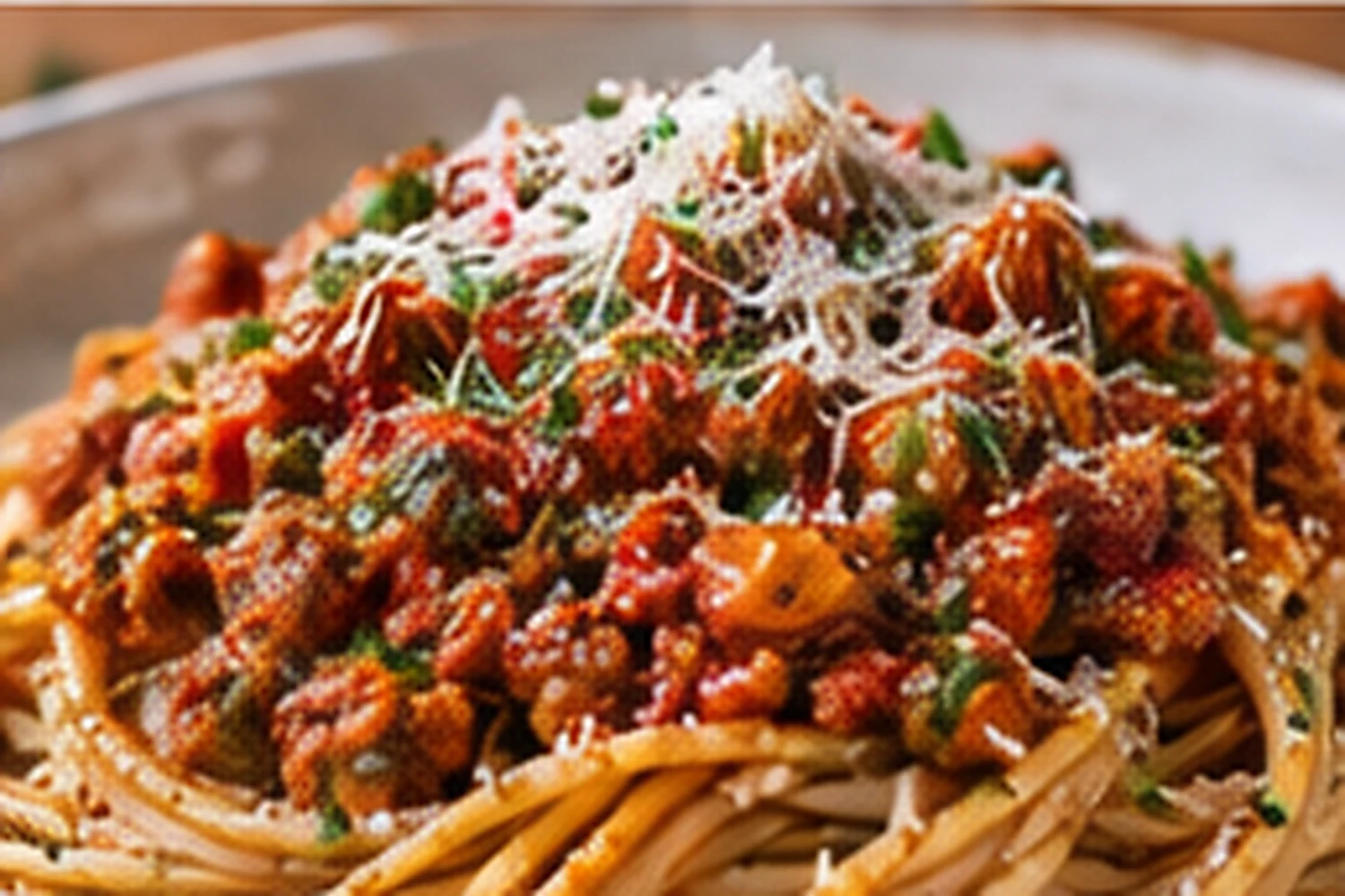 Healthy Beef and Lentil Bolognese with Whole-Wheat Spaghetti