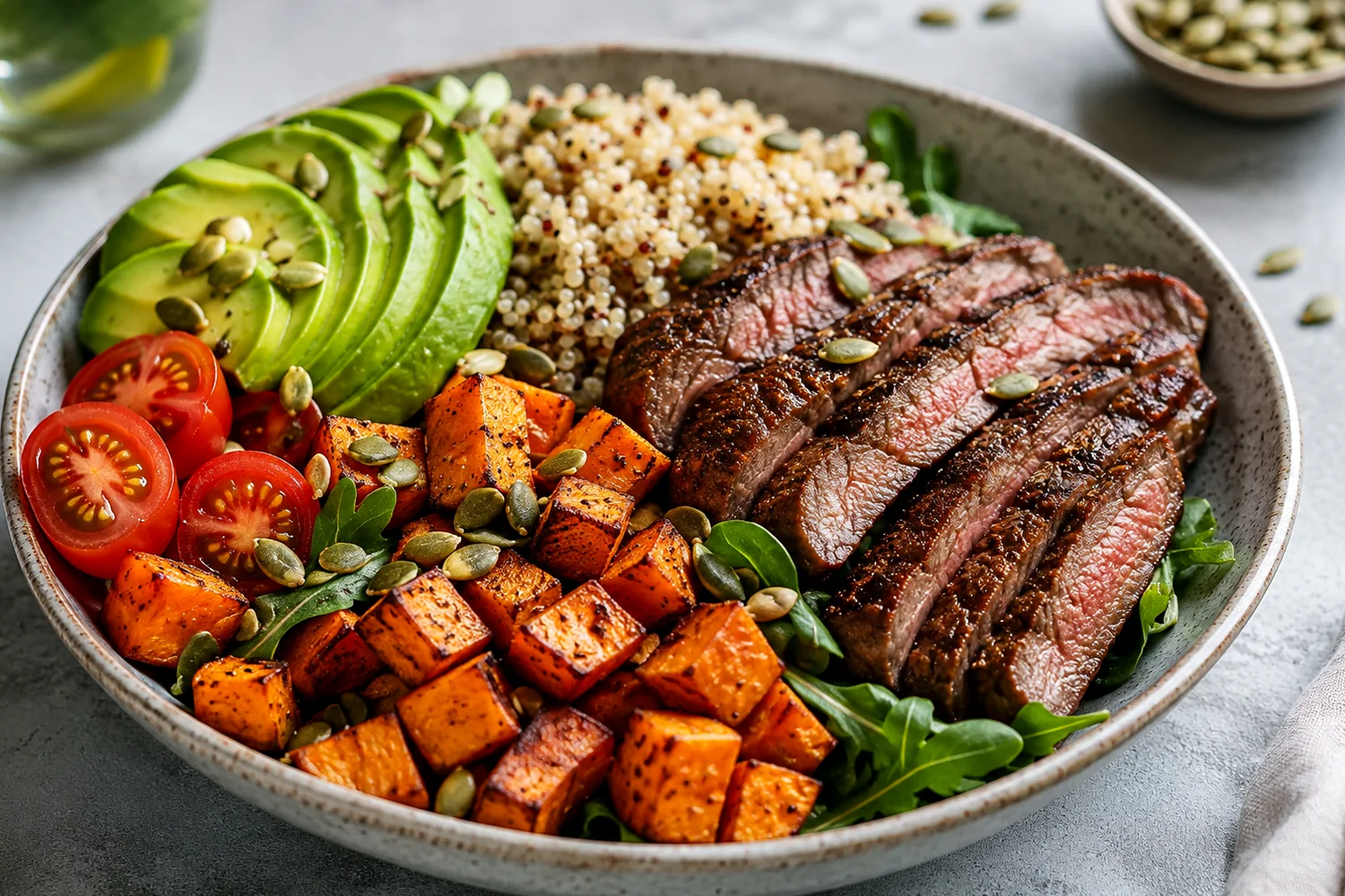 High-Protein Beef Ratatouille White Bean Skillet