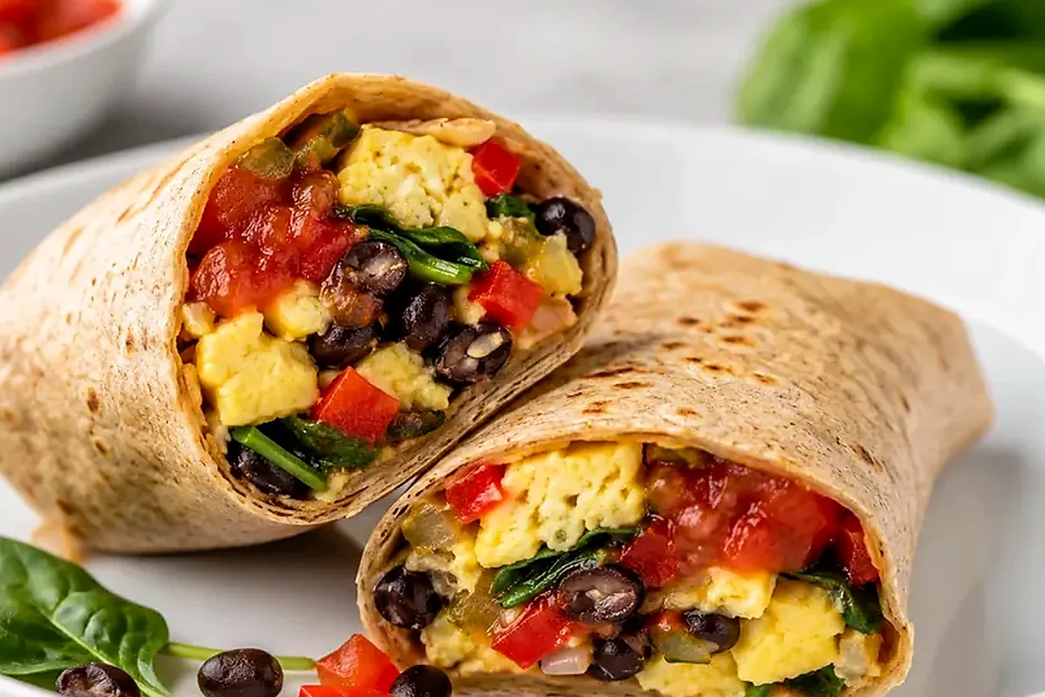 High-Protein Turkey Sausage Egg White Breakfast Burrito