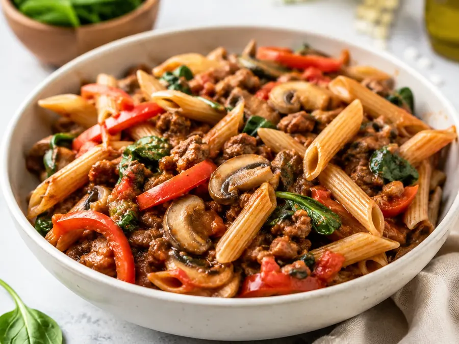 Lean Beef Veggie Pasta