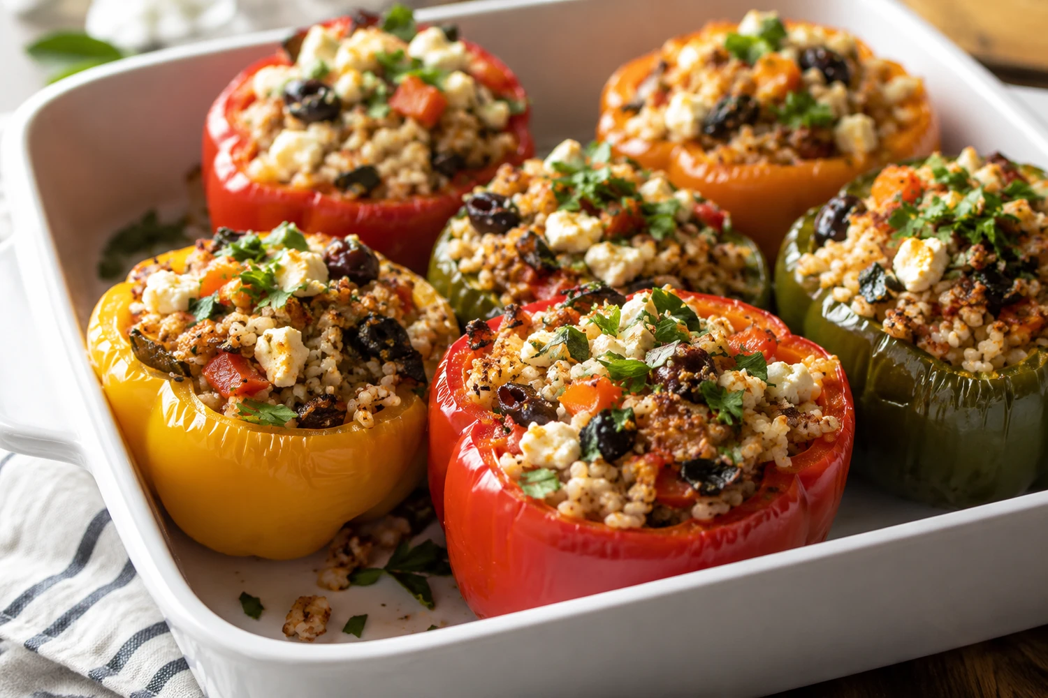 Mediterranean Stuffed Bell Peppers