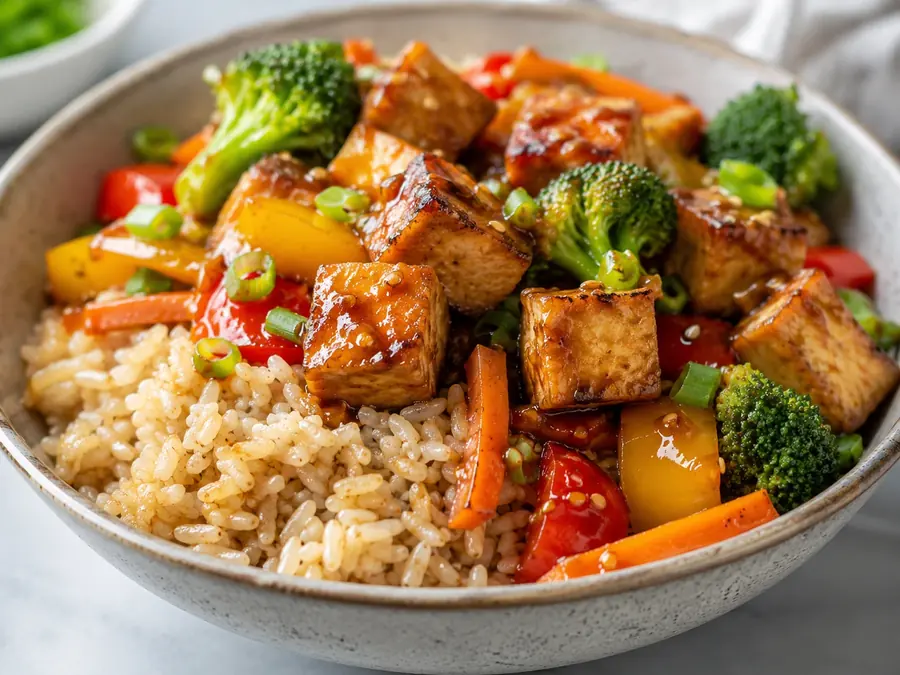 Tofu Stir-Fry Rice Bowl